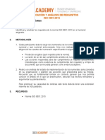 Identificación Y Análisis de Requisitos ISO 9001:2015: Alumno: Edinson Zapata Campo 1. Objetivo