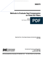 1-Methods to evaluate seal compression on panel air filters