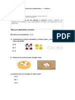 1° -Evaluación  Matemáticas