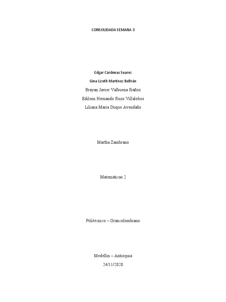 Consolidada Semana 3 | PDF | Crecimiento personal y profesional