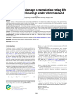 A New Fatigue Damage Accumulation Rating Life Model of Ball Bearings Under Vibration Load