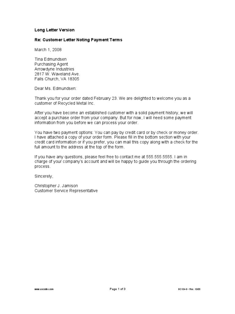 customer-letter-noting-payment-terms-credit-card-money-order
