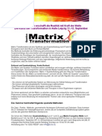 Einladung Matrix Transformation  1+2 Seminarbeschreibung  -Halle Leipzig 11-12 Sept