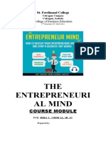 THE Entrepreneuri Al Mind: Course Module
