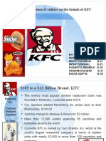Influence of Culture On The Launch of KFC