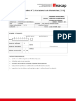 Evaluación Sumativa #2 Resistencia de Materiales S - 142 Vespertino 2020