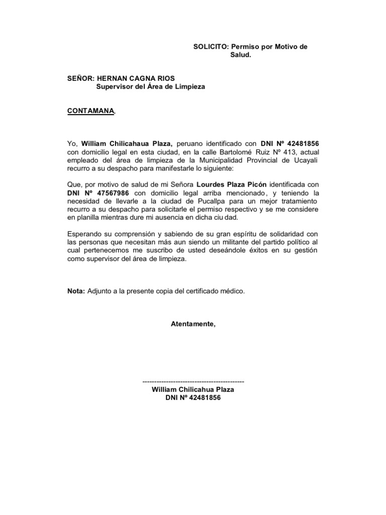 solicitud de salud Gobierno Política