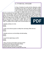 Reading: Lectura Técnica. 2º Parcial. English