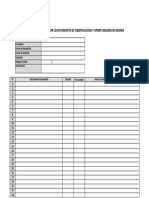 Formato de Levantamiento de Observaciones y Oportunidades de Mejora