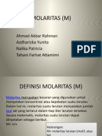 Molaritas (M) - 1
