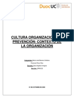 Cultura Organizacional y Prevención - Evalu 2 PDF