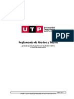 Reglamento de Grados y Titulos Utp PDF