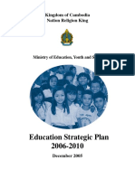 Education Strategic Plan 2006-2010: Kingdom of Cambodia Nation Religion King