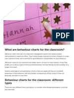 Behaviour Charts For The Classroom - When To Use Them and What They Mean - USA