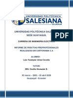 Informe Pasantias - Arias Yeampier PDF