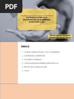 Eliminación de Barreras Burocráticas