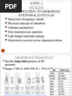 Unit 1 - INTRODUCTION TO Microwave Systems and ANTENNA