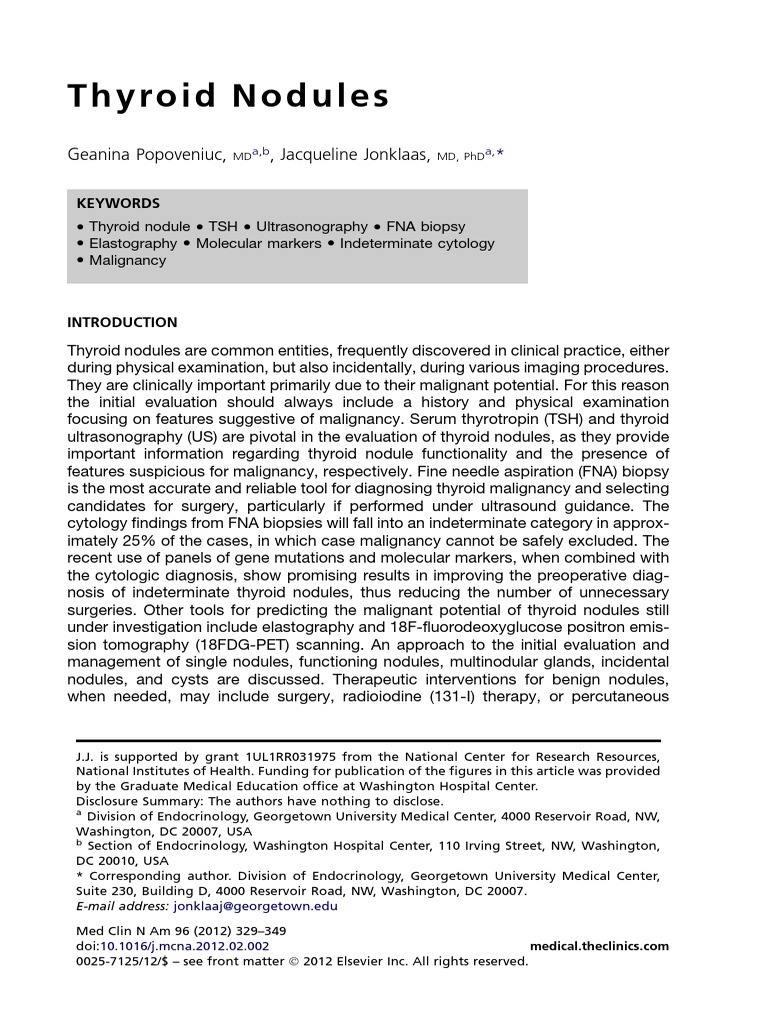 Thyroid Nodule Pdf Pdf Thyroid Medical Ultrasound