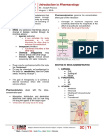 Introduction To Pharmacology