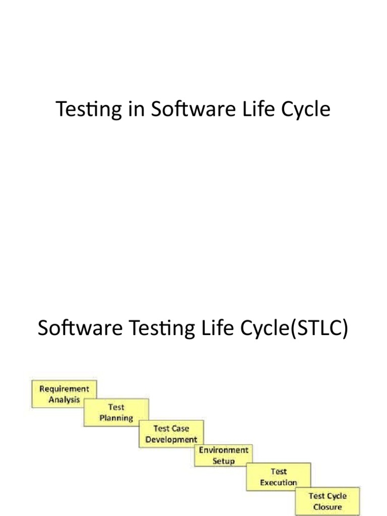 Testing in Software Life Cycle | PDF | Software Testing | Software ...
