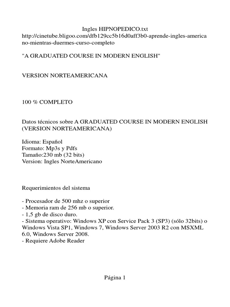Curso B05 | PDF | Disco compacto | Idioma en Inglés