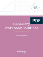 Workbook - Area and Perimeter - Solutions PDF