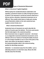 Movement (Anatomical Terms) | PDF | Anatomical Terms Of Motion ...
