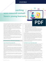 A Guide To Teaching With Reduced Contact Hours: Young Learners