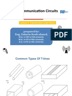 RF Communication Circuits Lecture 3: Transmission Lines theory