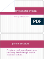 General Proteins Color Tests: Done By:sahar AL-subaie