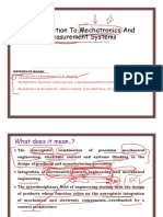Unit - 1 - Basic Concept of Mechatronics - Stu