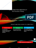 English Materials For Meeting 9