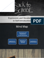 Expression and Vocabularies in Self-Introduction