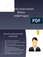 Security Instructions Within KNB Project