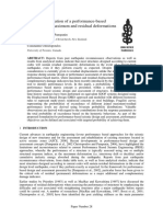 Probabilistic Formulation of A Performance-Based Matrix Combining Maximum and Residual Deformations