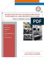 PROSPECTUS FOR Post Graduate Diploma in Tool Design & CAD/CAM (PGDTD & CC) - 2019