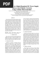 Development of A Digital Regulated DC Power Supply With An Auto-Polarity Corrector Using Arduino Microcontroller