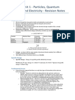 Physics AS - Unit 1 - Particles, Quantum Phenomena and Electricity - Revision Notes