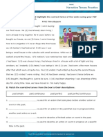 Narrative Tenses Interactive Practice