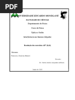 Exercicios Resolvidos AP7 (8,12) Denilson Francisco PDF