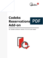 Codeks Reservations Add-On: For Codeks Software Version 10.0.0.0 and Newer