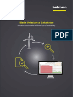 Blade Unbalance Calculator: Unbalance Estimation Without Loss of Availability
