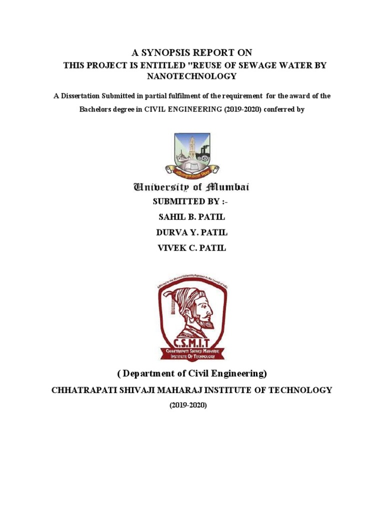 a-synopsis-report-on-this-project-is-entitled-reuse-of-sewage-water