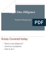 Legal Due Diligence Checklist