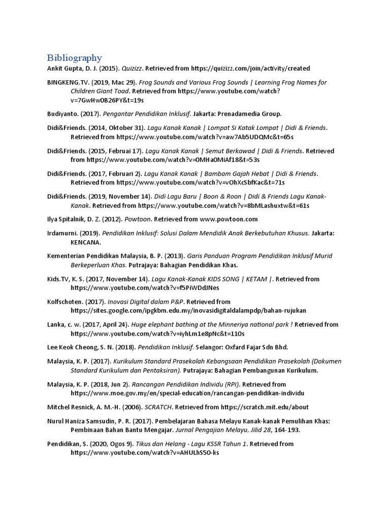 T2 Bibliography Pdf Nature