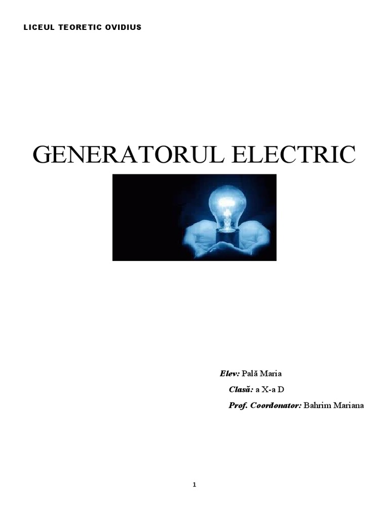 Generatorul Electric | PDF