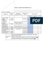 Individual Learning Monitoring Plan (Sample Template)