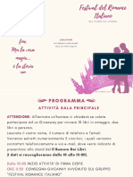 Brochure Festival Del Romance Italiano 2019