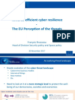 Mr. Rivasseau The EU Perception of The Threat