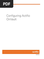 Actifio On Vault Configuration